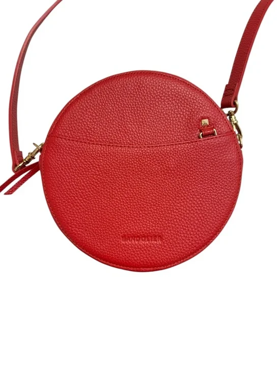 Bandolier red leather Leah crossbody bag - Picture 2 of 6
